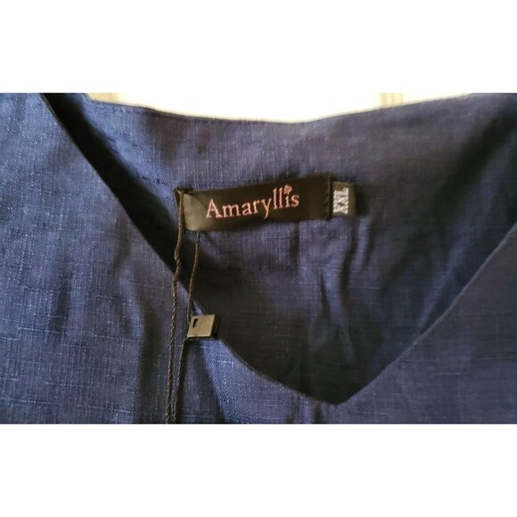 AMARYLLIS WOMENS TOP SHORT SLEEVE SHIRT NWT - Picture 2 of 5